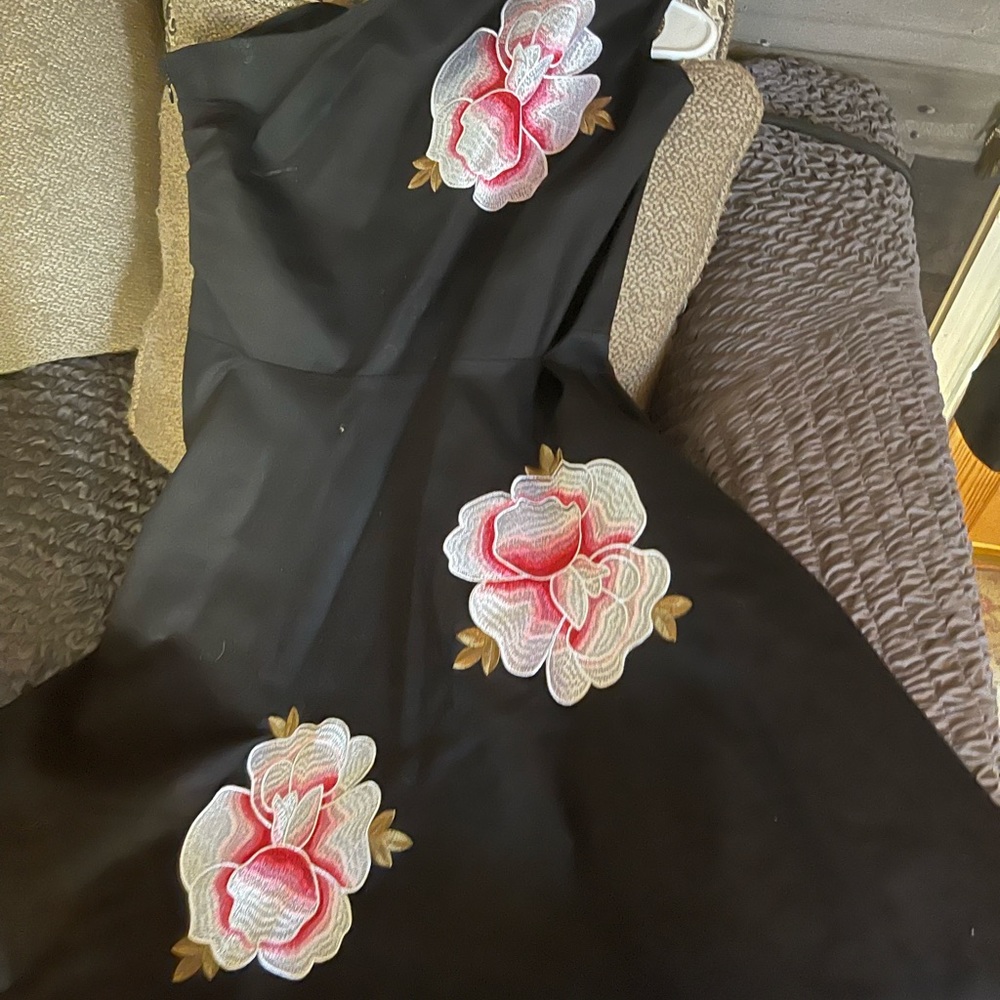 One shoulder gorgeous Swing dance roses dress